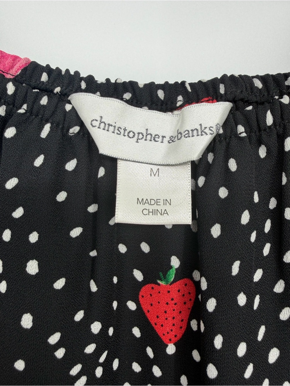 Christopher & Banks Black Maxi Skirt with Pink & Green Watermelon Print - Picture 10 of 15